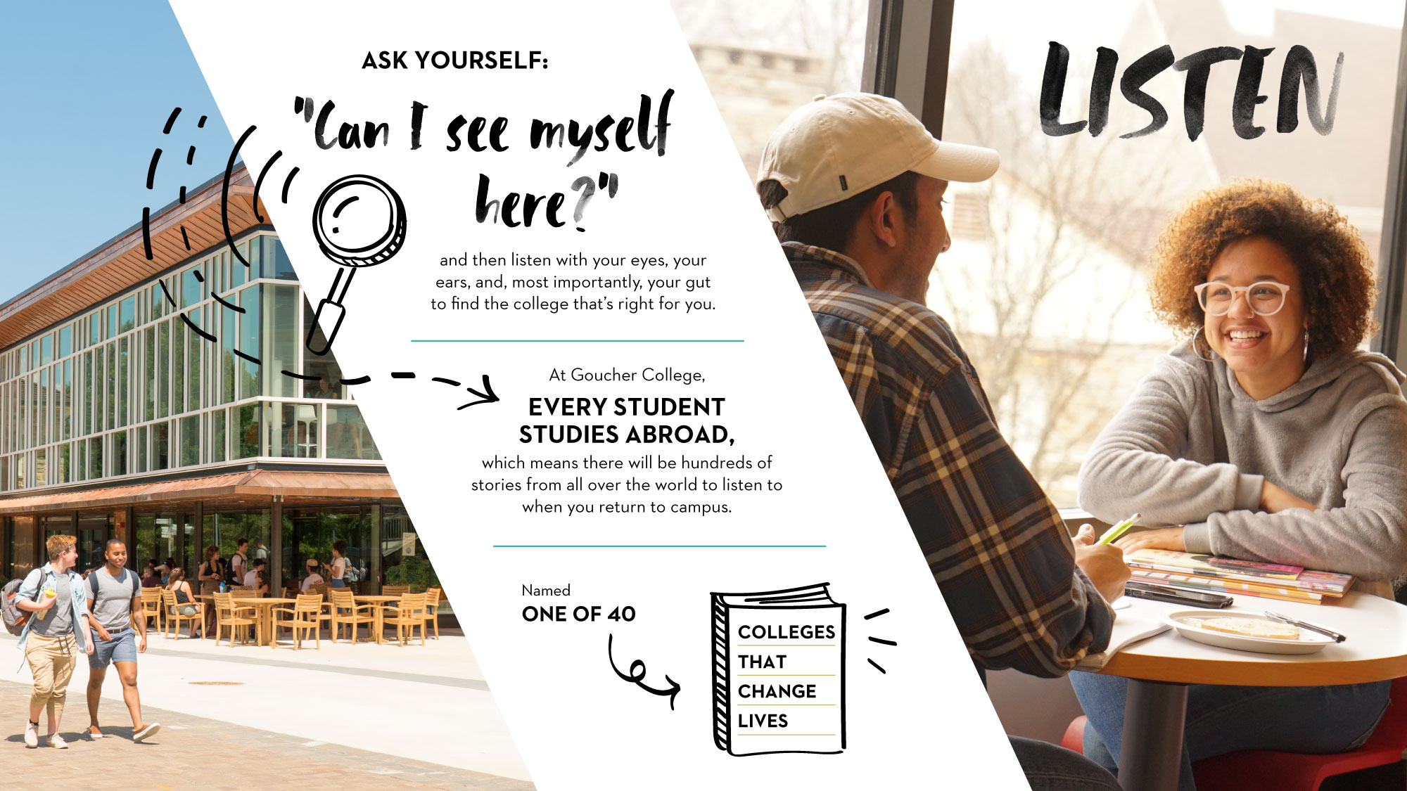 Every Student Student Studies Abroad - which means there will be hundreds of stories from all over the world to listen to when you return to campus.