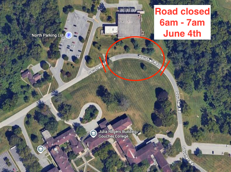 Goucher Loop Road Closure