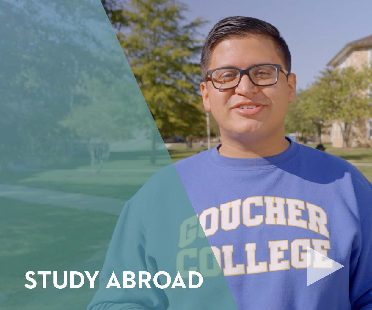 Study Abroad - video play button