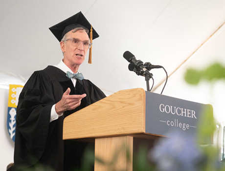 Image associated with Bill Nye gives keynote at 2019 Commencement news item