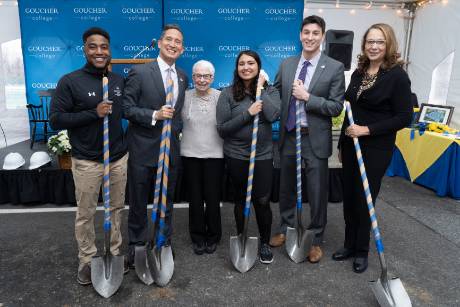 Image associated with Goucher College breaks ground on Evelyn Dyke Schroedl '62 Tennis Center news item