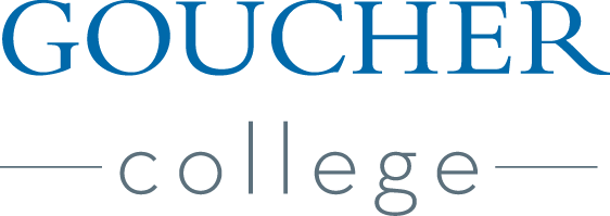 Goucher logo stacked color