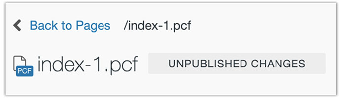 Current page and file extension in the CMS
